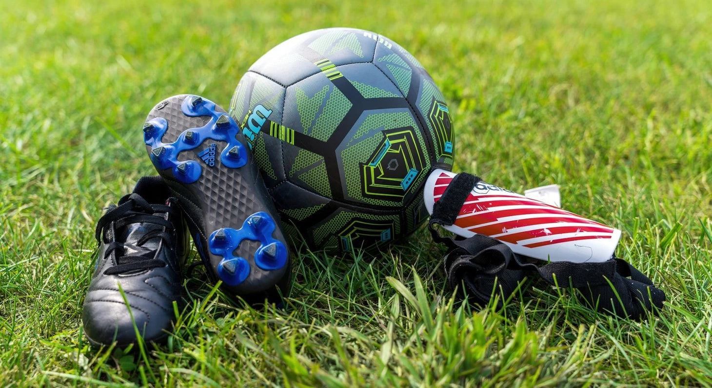 What are 5 pieces of equipment for the game of soccer?