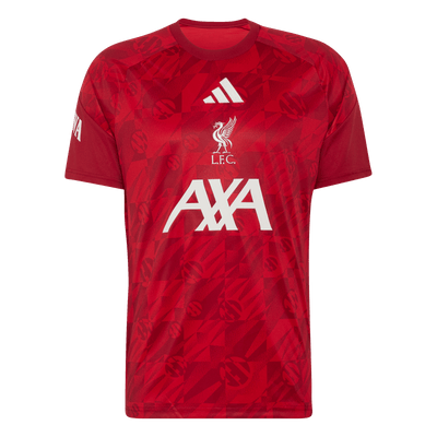 adidas Liverpool FC 26/27 pre-match jersey — active maroon — front