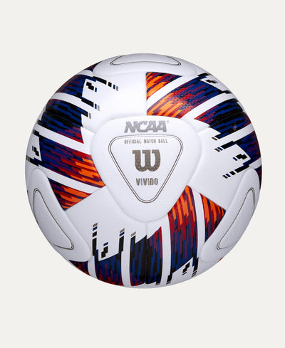 Wilson NCAA Vivido match soccer ball - White/Orange/Purple - size 5 - front