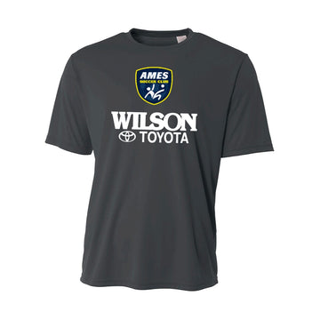 Ames Soccer Club Training Shirt 2023 - 25 | Charcoal - Goal Kick Soccer