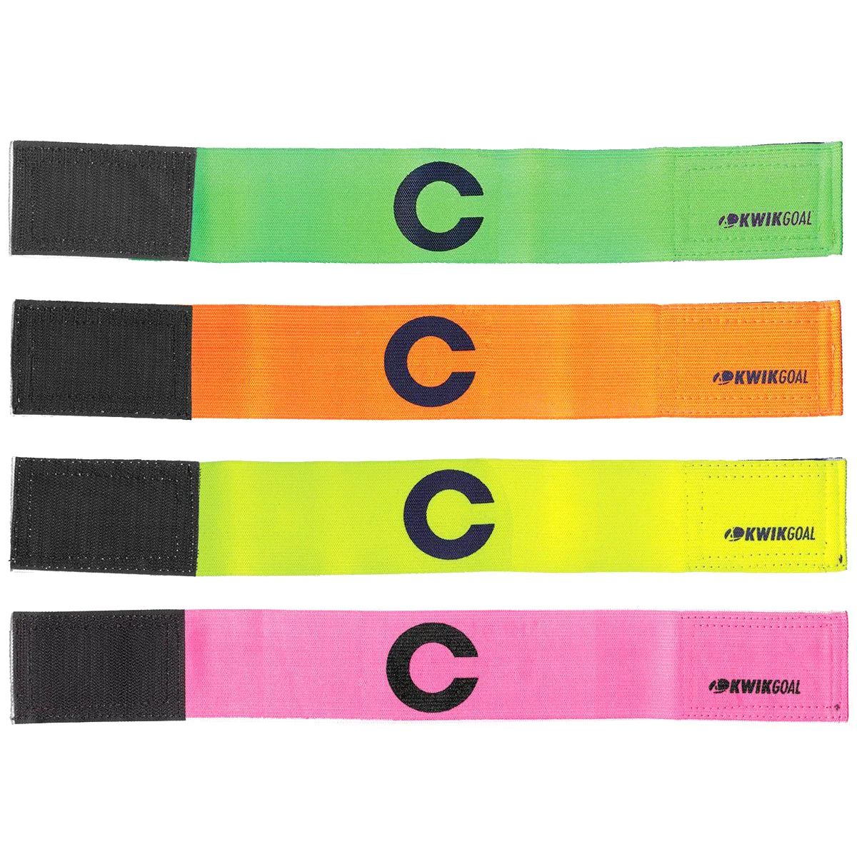 Do the Kwikgoal Captain "C" Arm Bands make the captain bands more visible on the field?