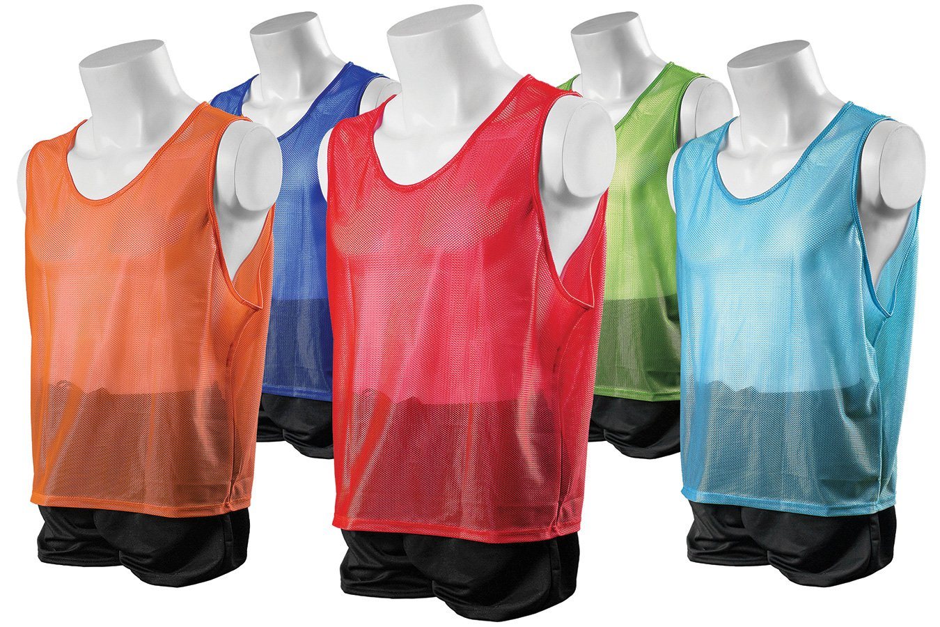 What color options does the 19a1 Deluxe Scrimmage Vest come in?