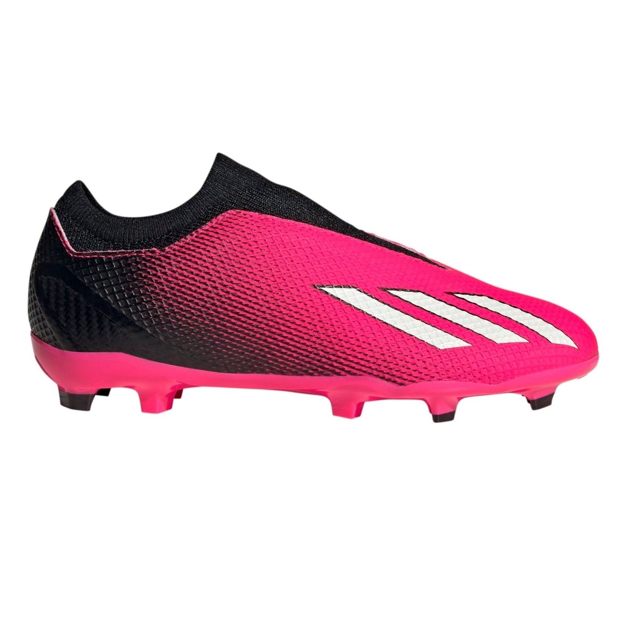How does the external heel lock benefit the adidas Youth X Speedportal.3 LL FG Soccer Cleats?