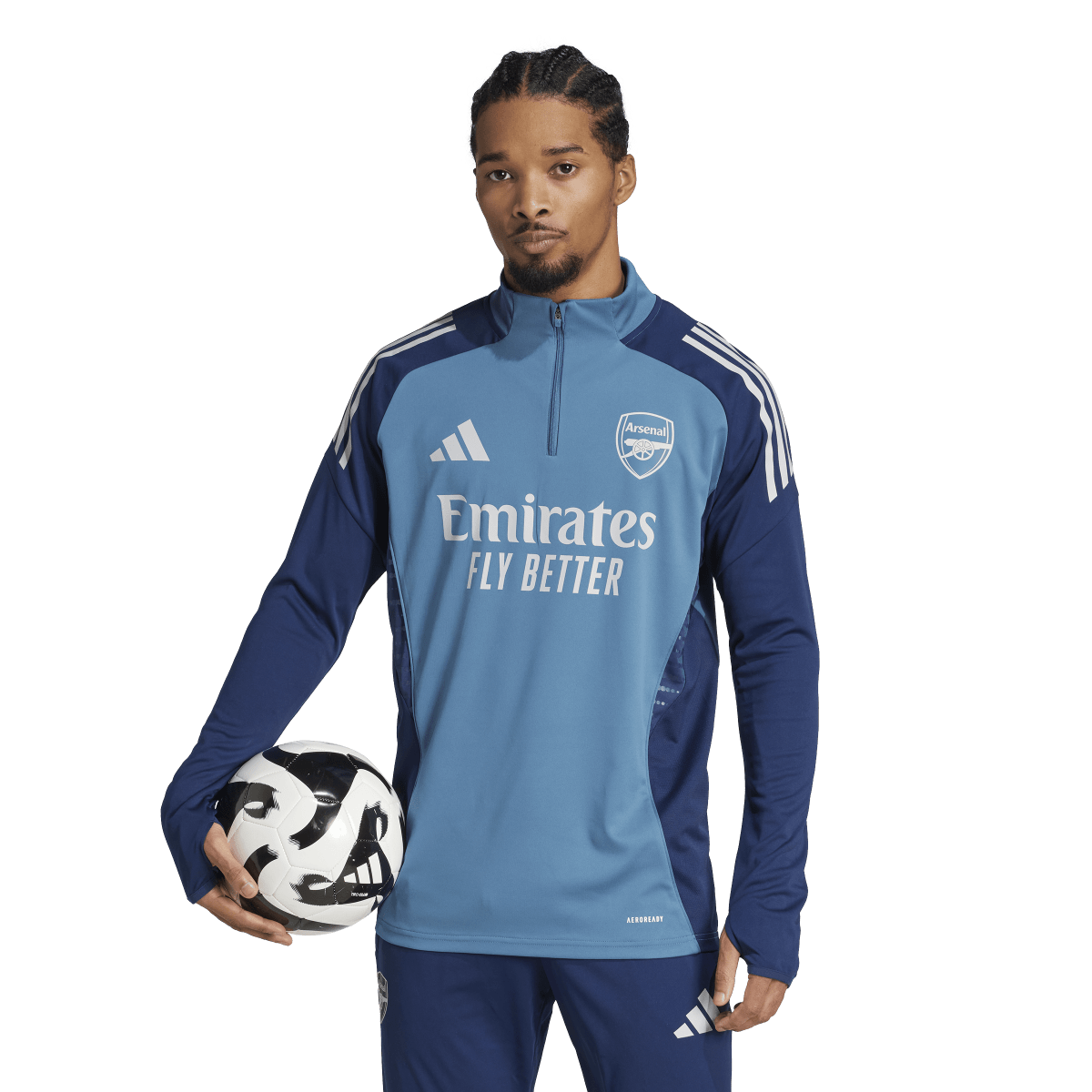 How would you describe the fit of the adidas Men's Arsenal Tiro 25 top?