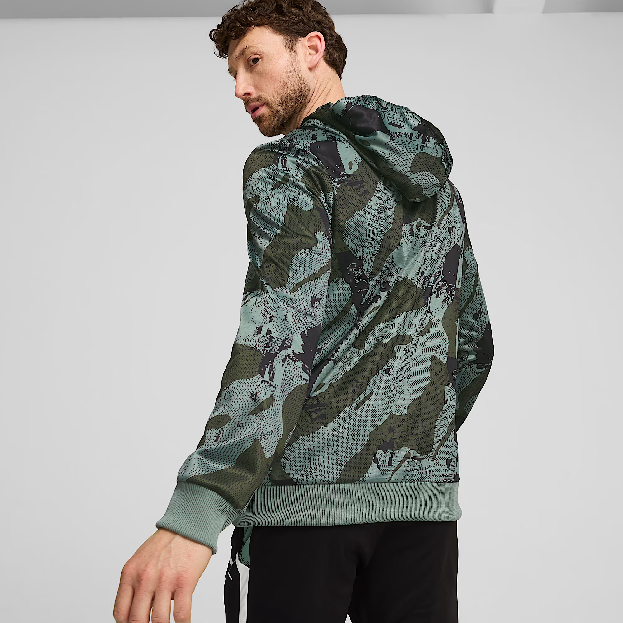 Puma Men's Individual Liga CAMO Full Zip Hoody | 65953601