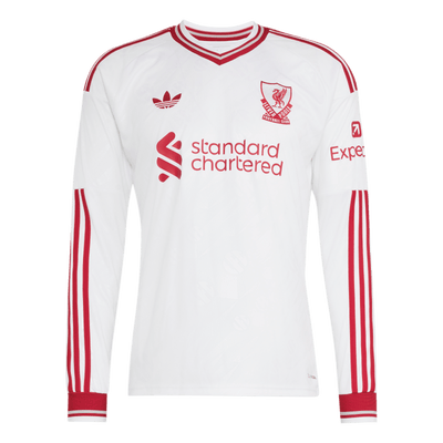 adidas Liverpool FC 26/27 away long sleeve jersey — white — front