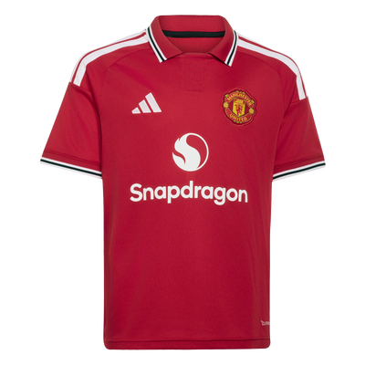 adidas Youth Manchester United 26/27 Home Replica Jersey - Red