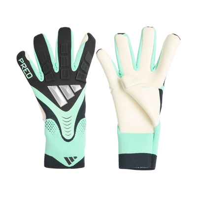 adidas Predator Pro goalkeeper gloves - Pulse Mint/Black - pair, backhand and palm