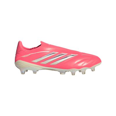 adidas Copa Pure IV Elite Laceless FG soccer cleat in Solar Turbo — side view