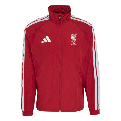 adidas Liverpool FC home anthem jacket - Active Maroon - front