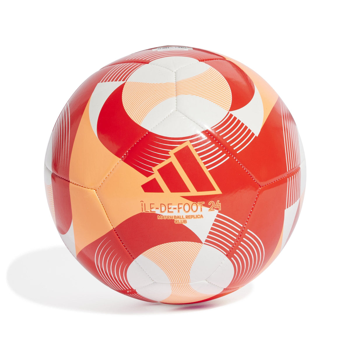 adidas Île-De-Foot 24 Club Ball | IW6329 Soccer Ball Adidas 4 White / Glow Orange / Solar Red 