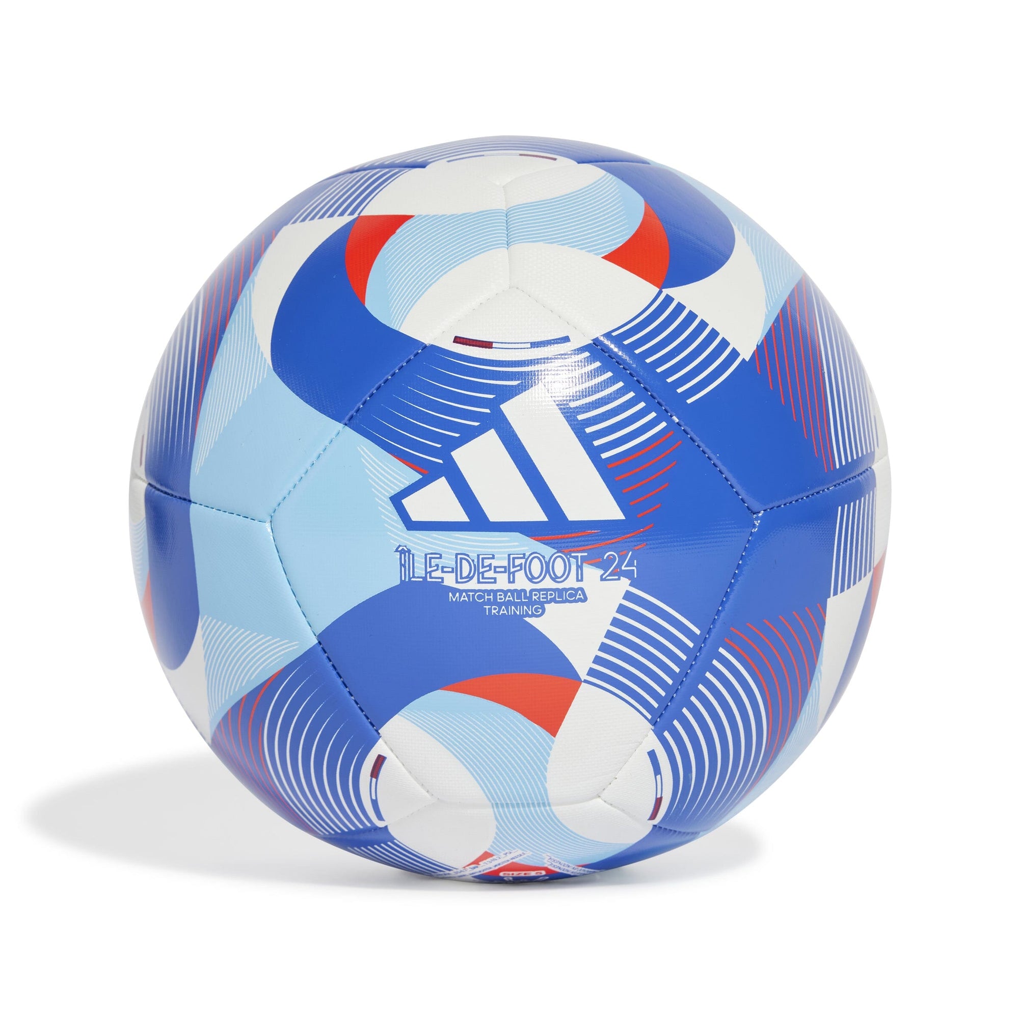 adidas Île-De-Foot 24 Club Ball | IW6330 Soccer Ball Adidas 3 White / Solar Red / Clear Sky / Royal Blue 