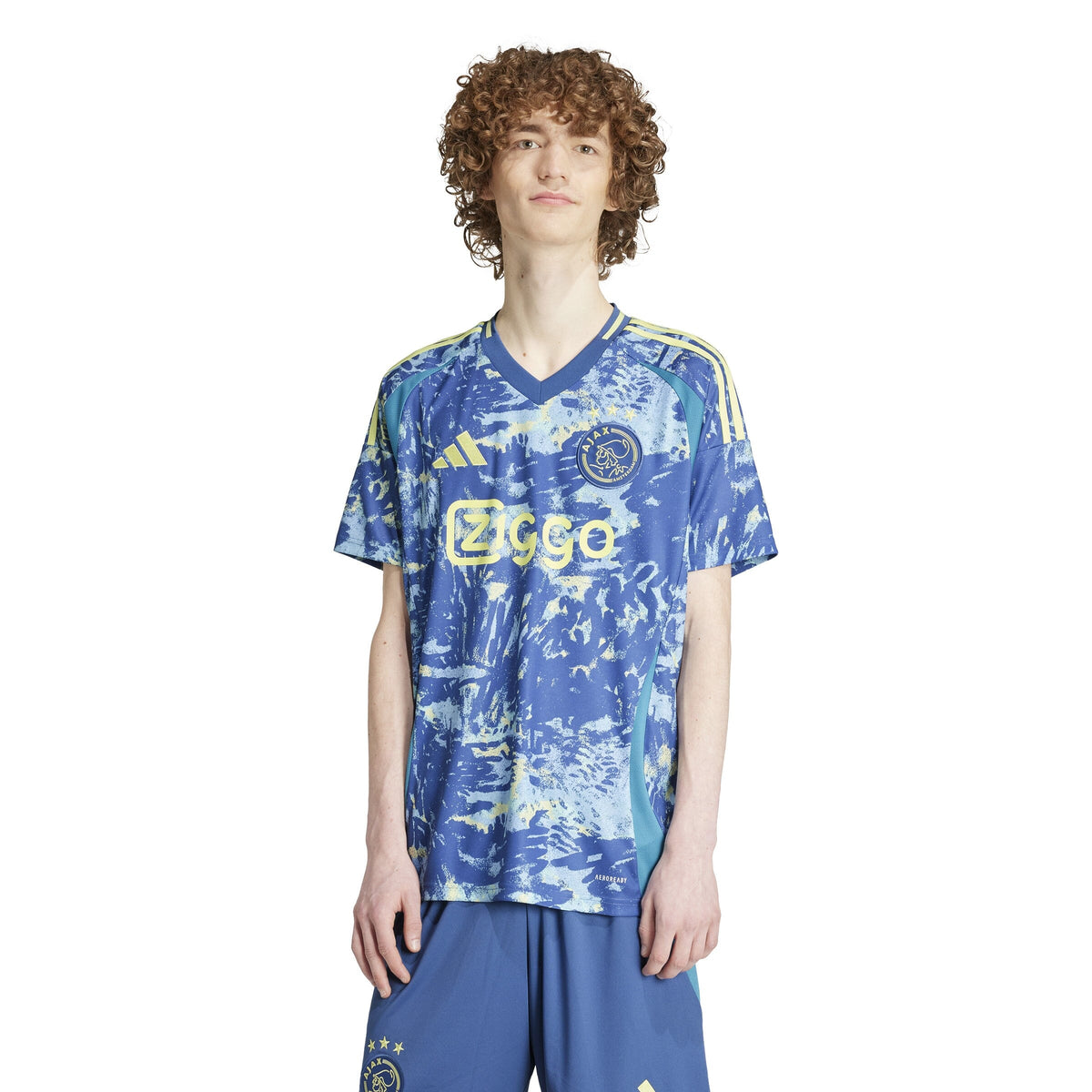 adidas Men&#39;s Ajax Amsterdam 24/25 Away Jersey | IT6162 Jersey Adidas Adult Small Crew Blue 