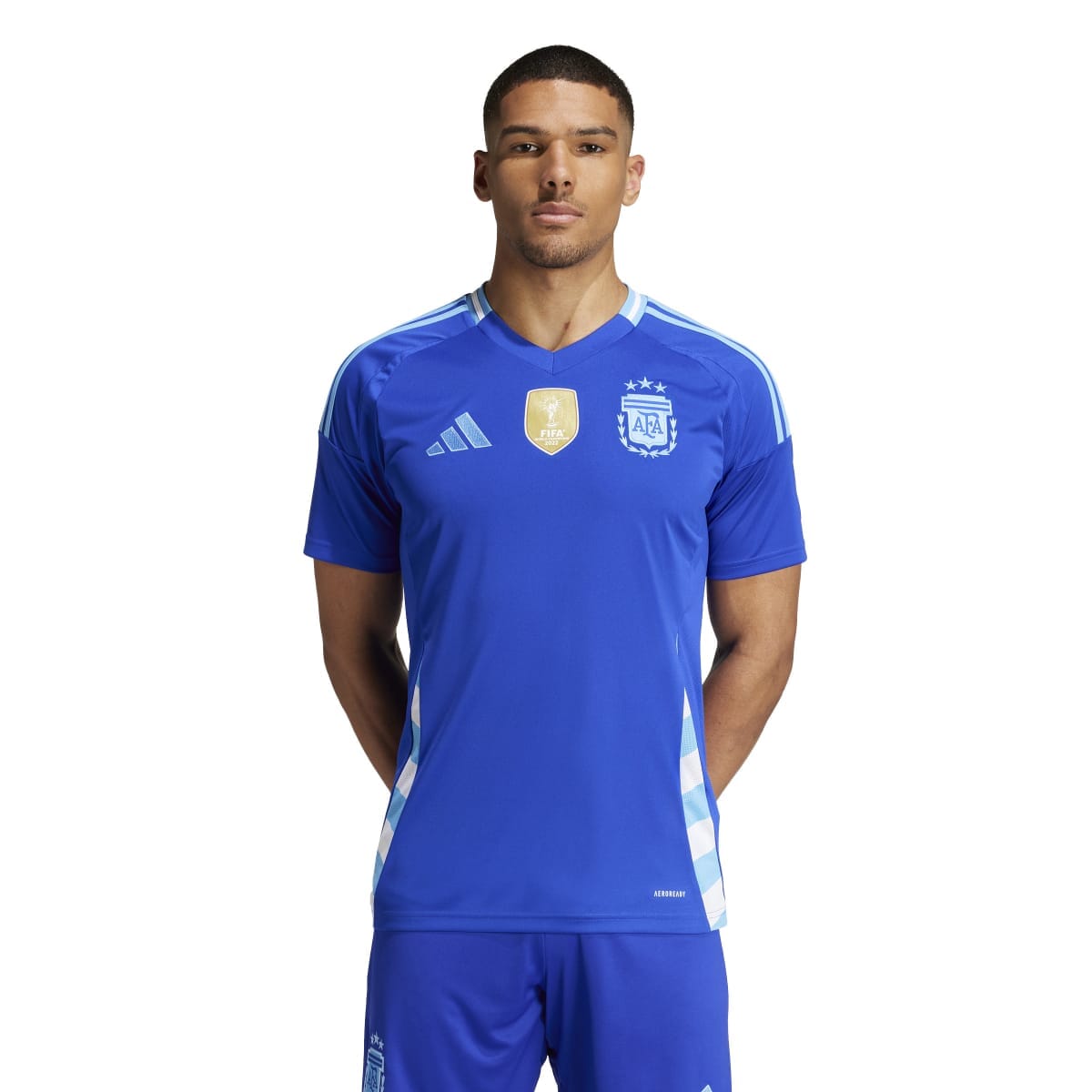 adidas Men&#39;s Argentina 24 Away Jersey | IP8413 Jersey Adidas Adult Small Lucid Blue / Blue Burst 