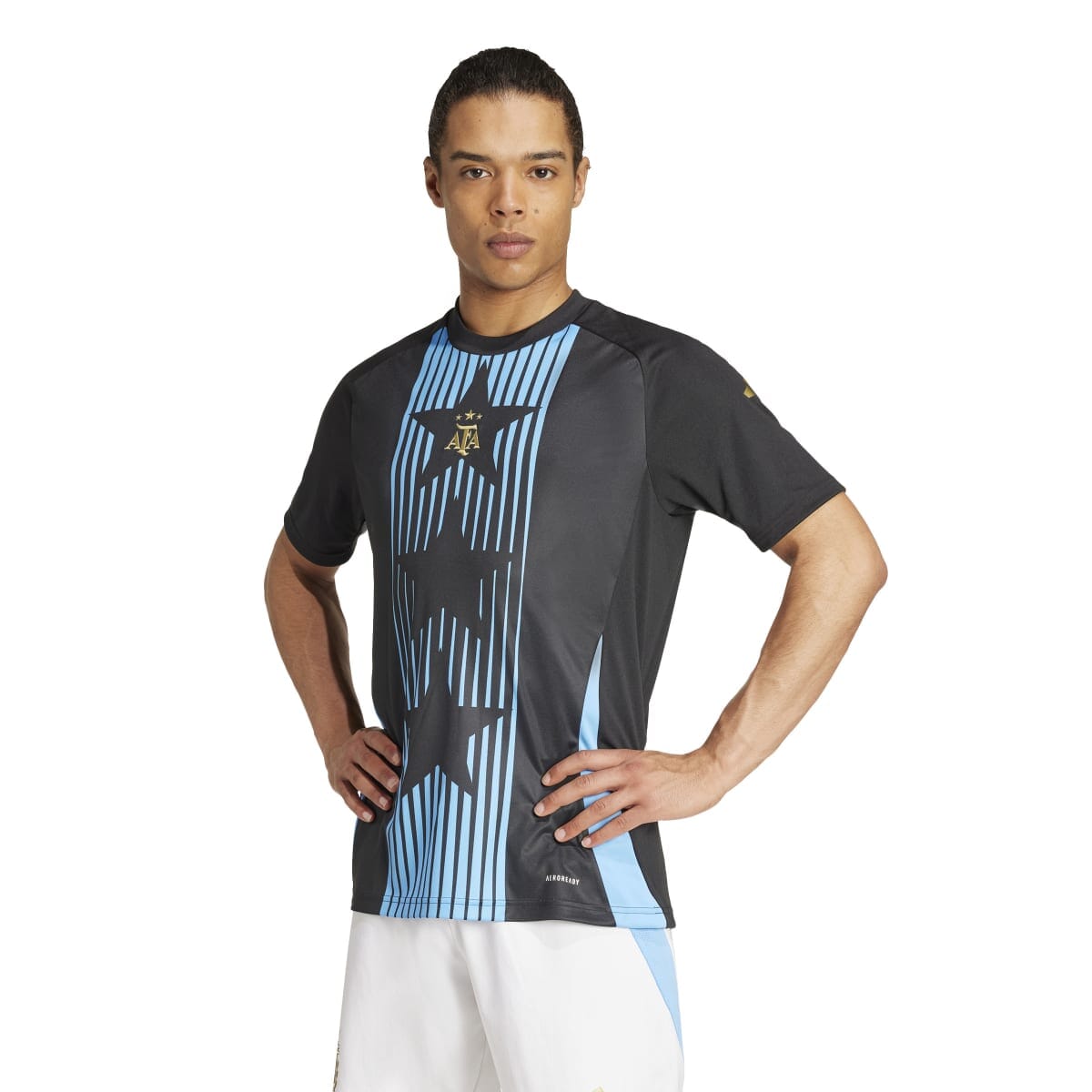 adidas Men&#39;s Argentina Pre-Match Jersey | IW5363 Jersey Adidas Adult Small Black / Blue Burst 