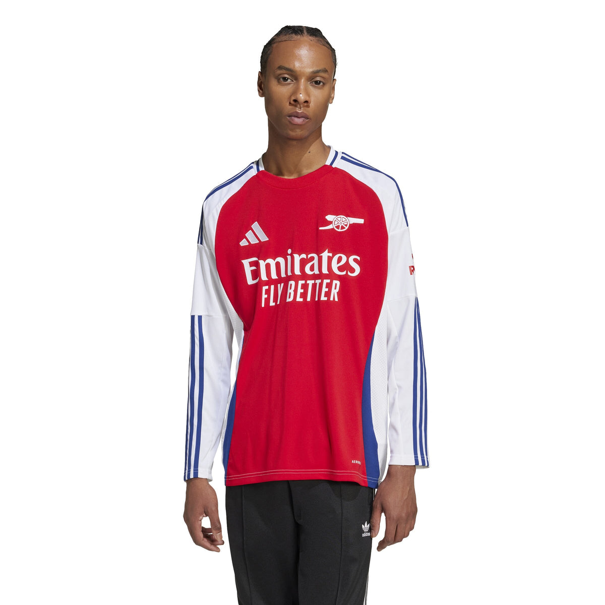 adidas Men&#39;s Arsenal 24/25 Long Sleeve Home Jersey | IS8142 Jersey Adidas Adult Small Better Scarlet / White 