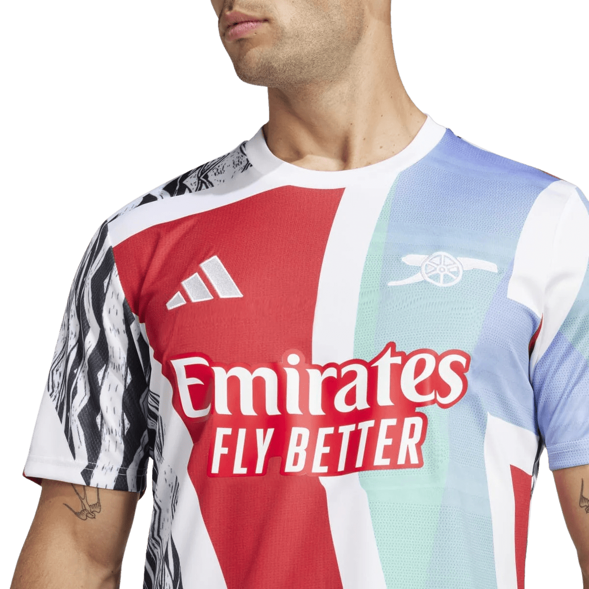 adidas Men's Arsenal 24/25 Pre-Match Jersey | JE7562 - Goal Kick adidas Men's Arsenal 24/25 Pre-Match Jersey | JE7562 - Goal Kick
