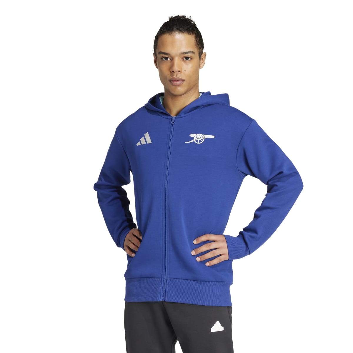 adidas Men&#39;s Arsenal Anthem Jacket | IT4083 Jacket adidas Adult Small Blue 