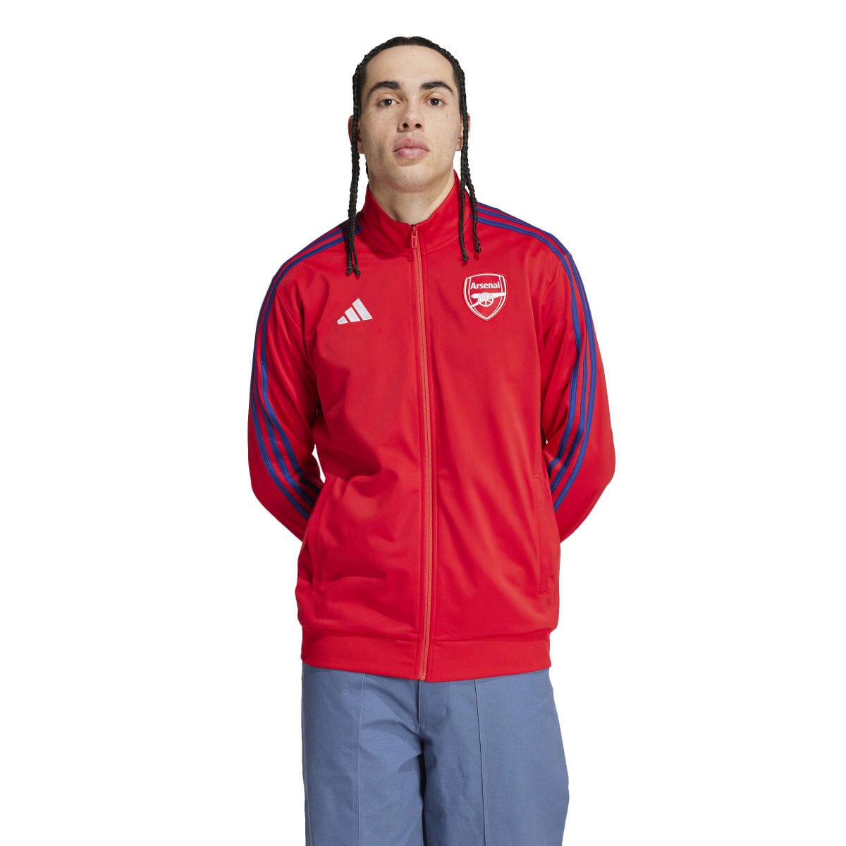 adidas Men's Arsenal DNA Track Top | IT4113 Apparel Adidas Adult Small Scarlet 