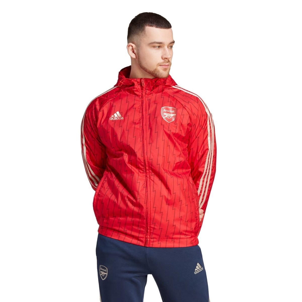 adidas california windbreaker red