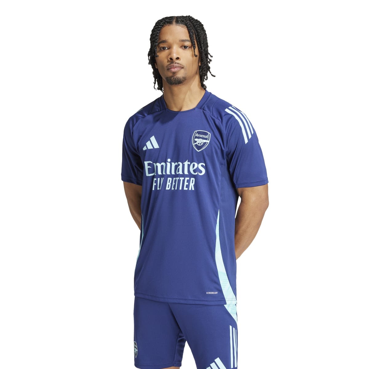 adidas Men&#39;s Arsenal Tiro 24 Training Jersey | IT2227 Jersey adidas Adult Small Blue 