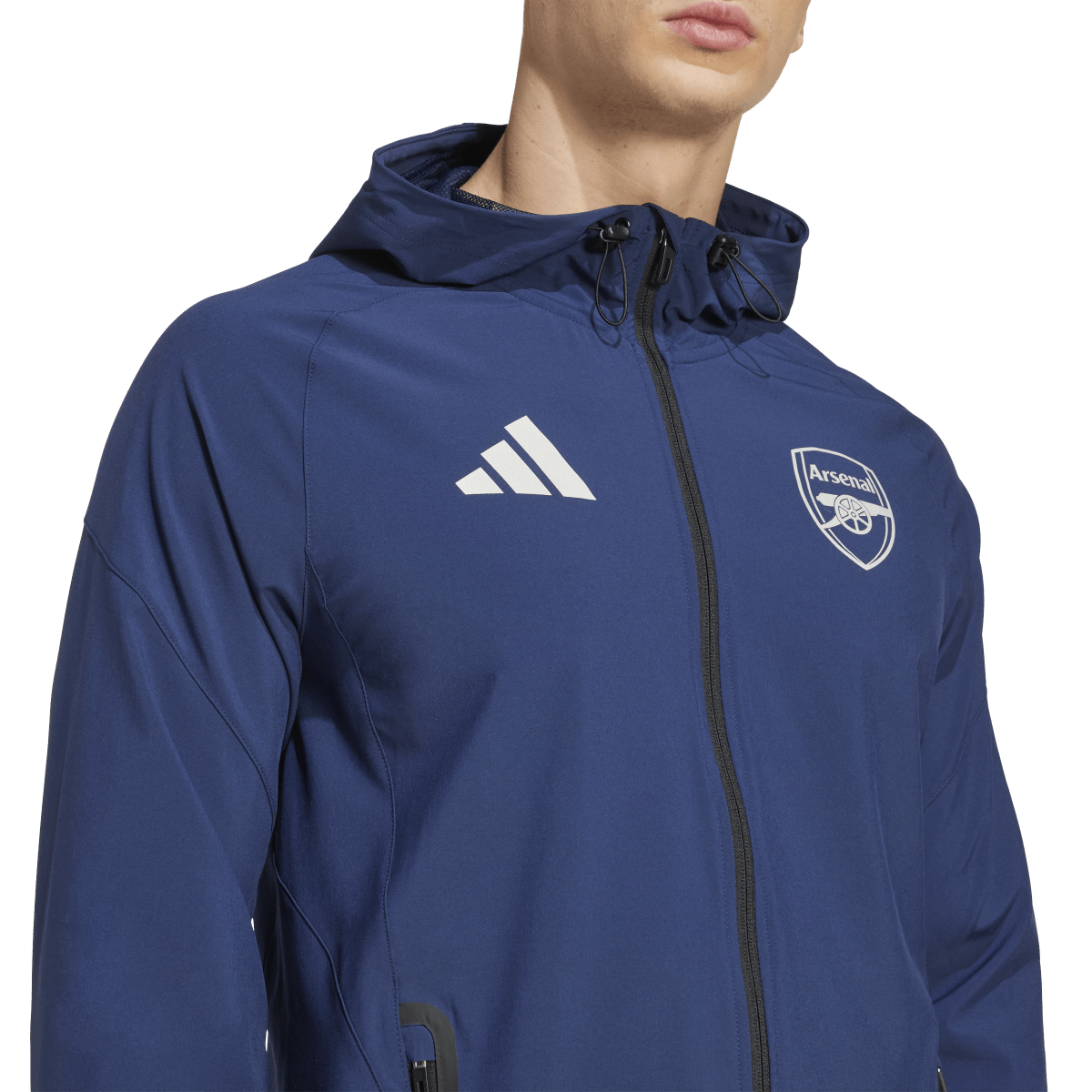 adidas Men's Arsenal Tiro 25 Competition Vis Tech Travel Jacket adidas Men's Arsenal Tiro 25 Competition Vis Tech Travel Jacket