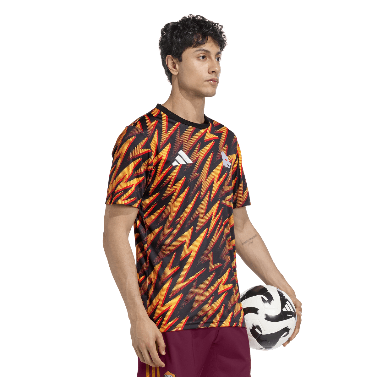 Is5846 adidas Men's AS Roma 25/26 Pre-Match Jersey - Goal Kick Soccer