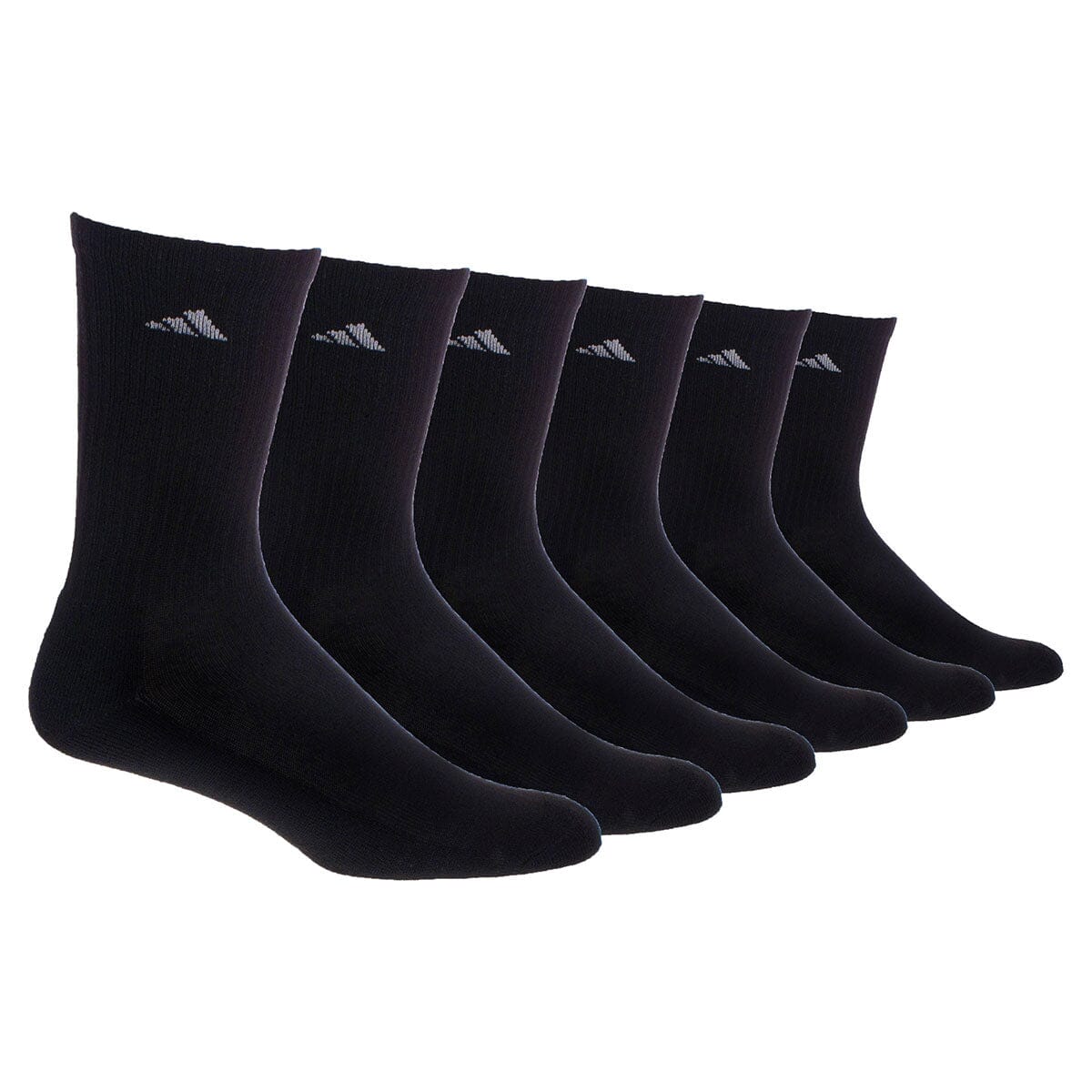 adidas Men's Athletic Crew Socks - 6 Pack Socks Adidas Black 