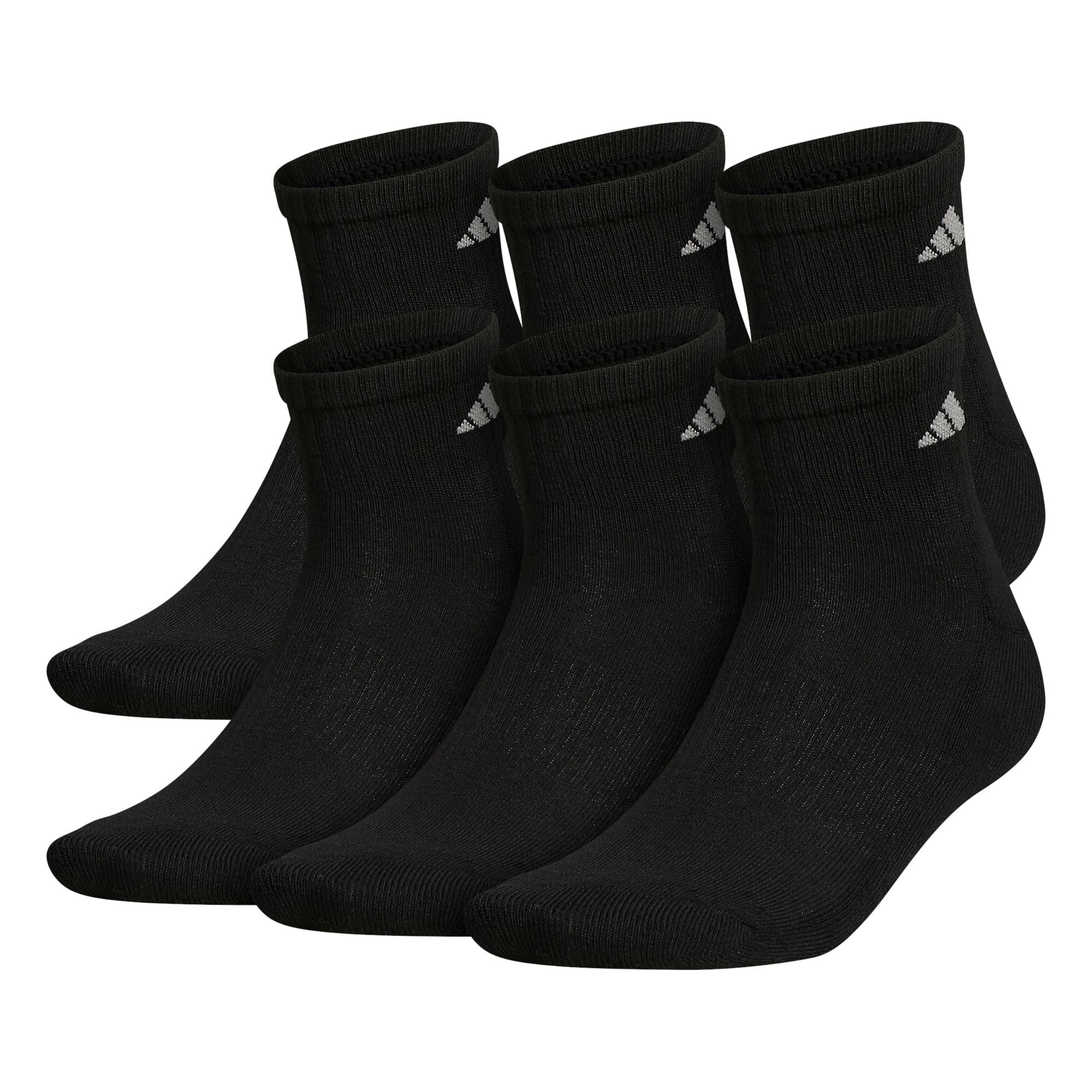 adidas Men's Athletic Cushioned 6-pack Quarter Length Sock Socks Adidas 