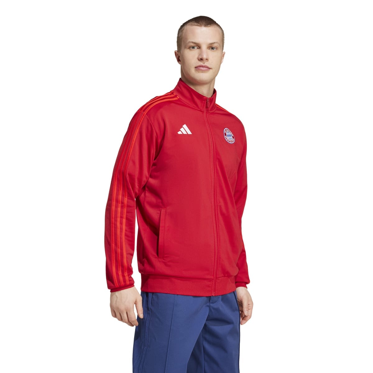 adidas Men's FC Bayern DNA Track Top | IT4154 Hoodie adidas Adult Small Red 