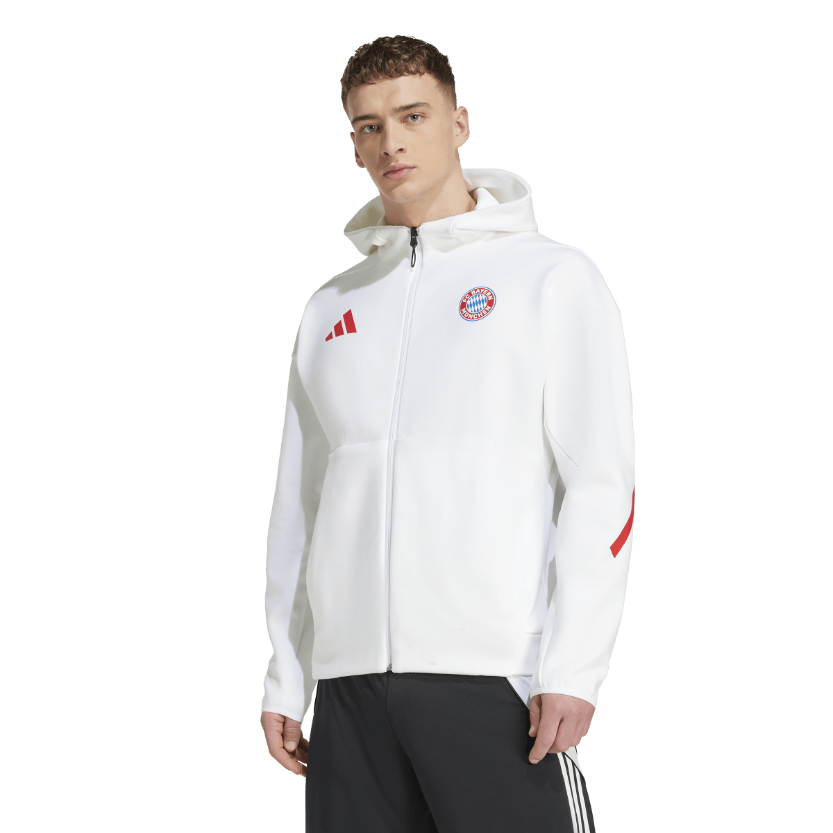 adidas Men's FC Bayern Z.N.E. Anthem Jacket - Goal Kick Soccer adidas Men's FC Bayern Z.N.E. Anthem Jacket - Goal Kick Soccer