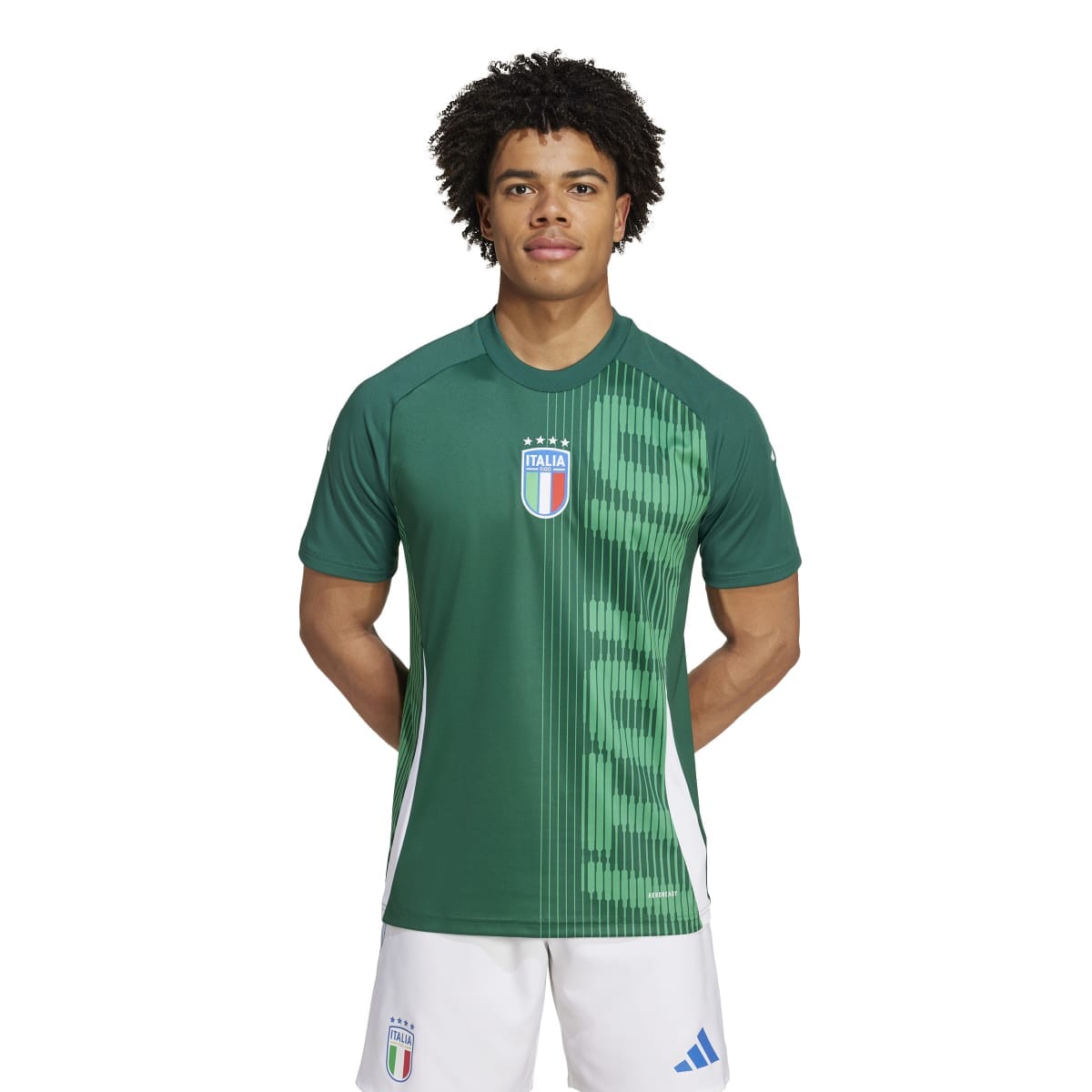 adidas Men&#39;s Italy Pre-Match Jersey | IW7950 Jersey Adidas Adult Small Dark Green 