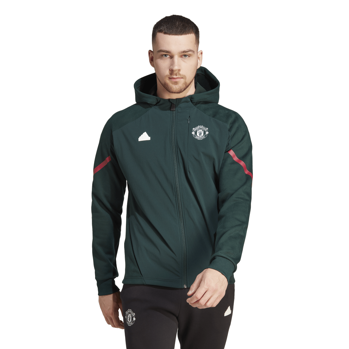 adidas Men's Manchester United 23/24 D4GMD Full Zip Hoodie adidas Men's Manchester United 23/24 D4GMD Full Zip Hoodie