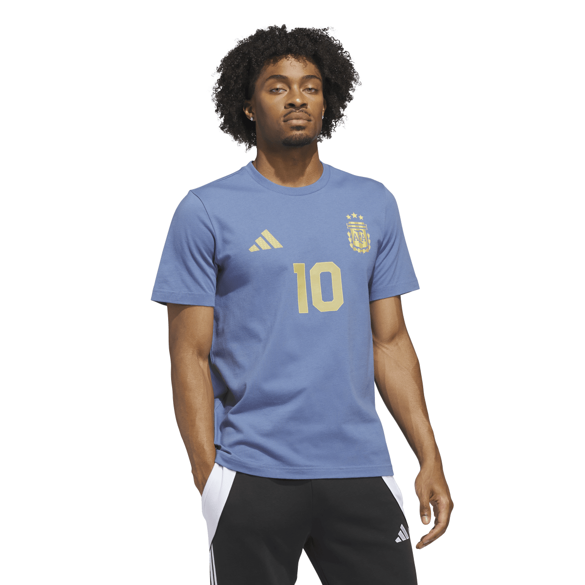 adidas Men's Messi Name & Number Graphic T-shirt | KG3074 - Goal