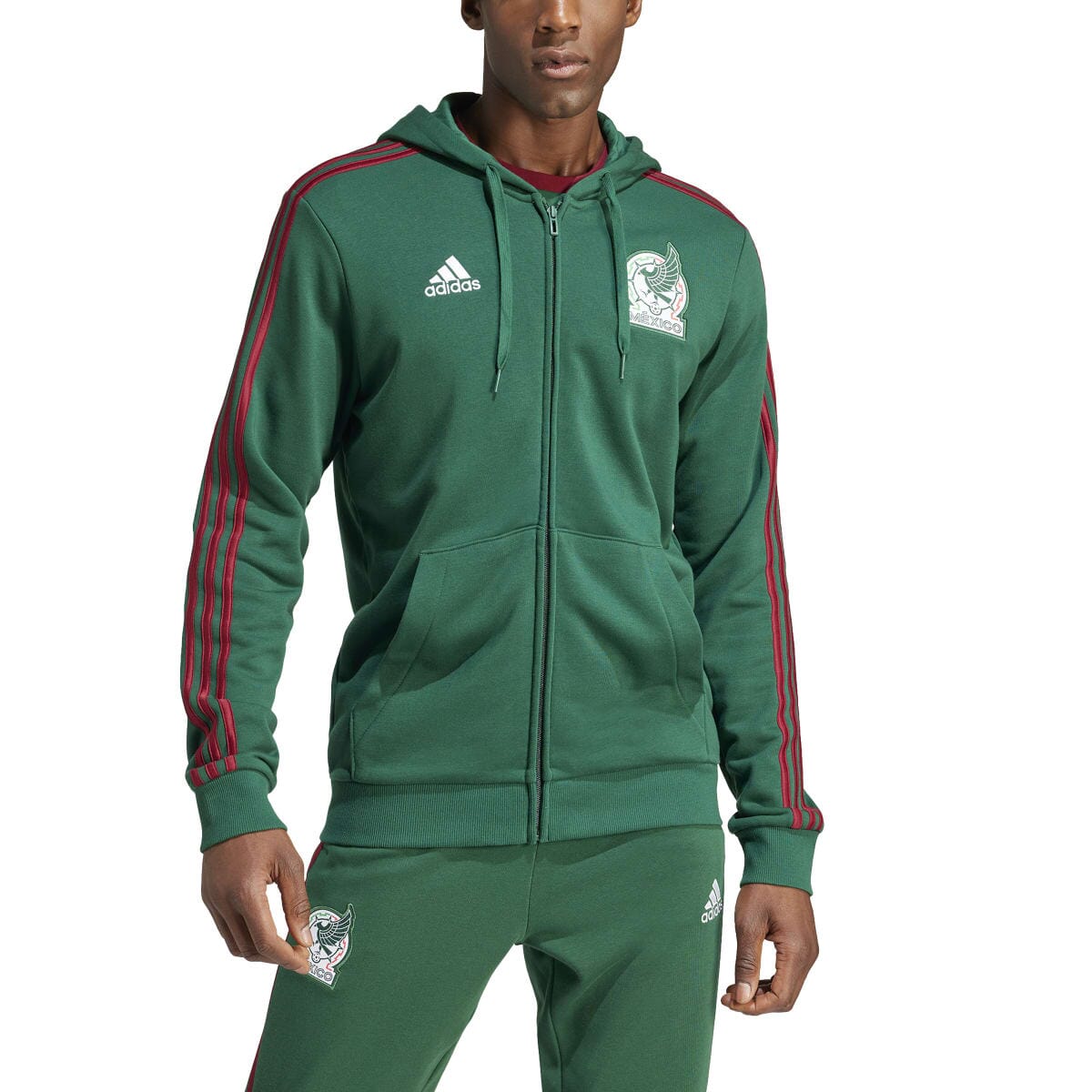 adidas Men's Mexico DNA Full Zip Hoodie | IU2160 Adidas 