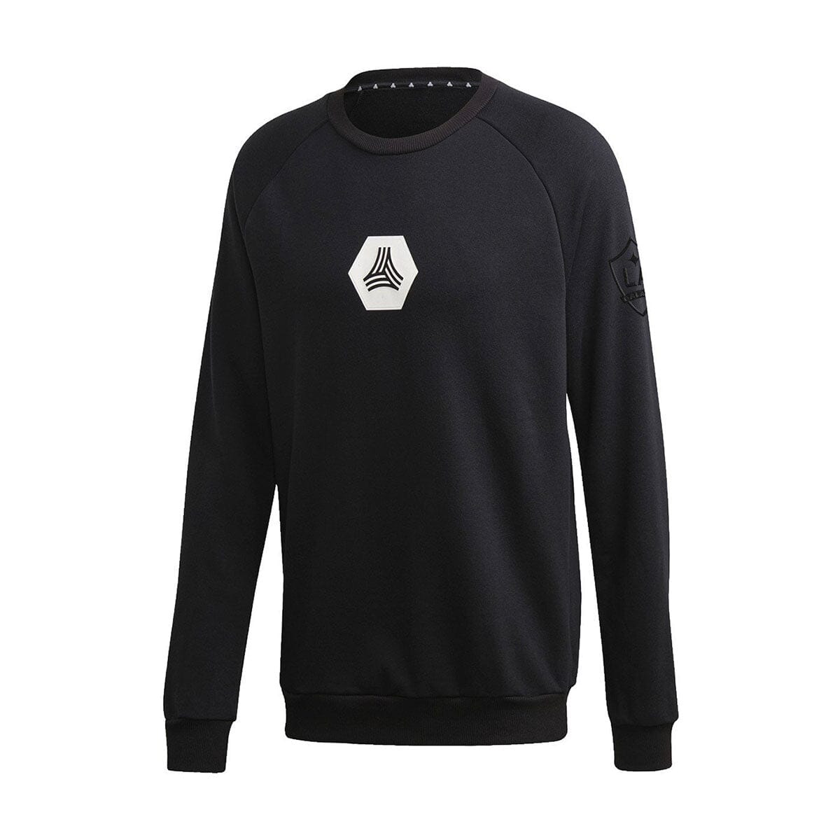 adidas Men&#39;s MLS LA Galaxy Tango Crewneck Sweatshirt | GL4968 Sweatshirt Adidas Adult Medium Black/White 