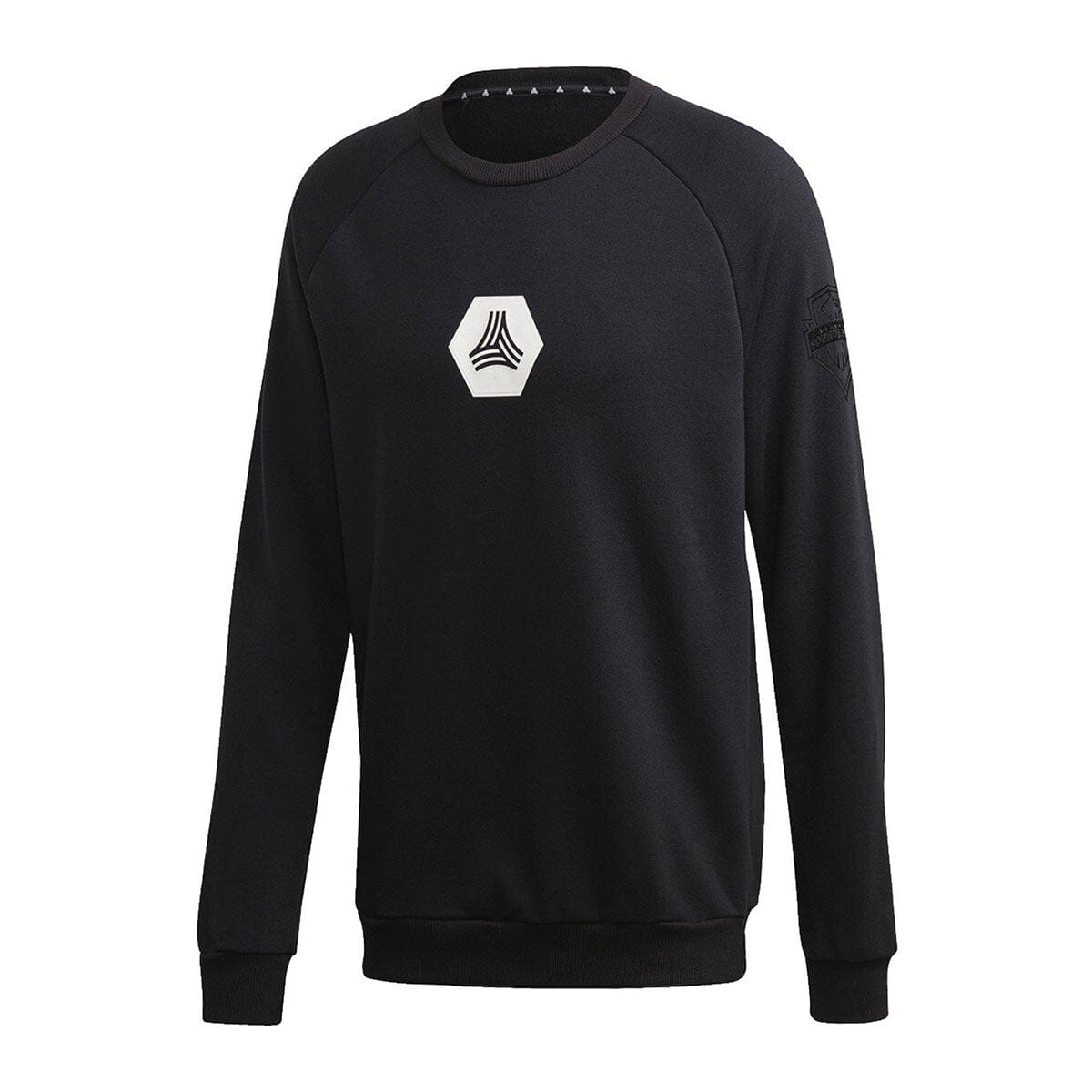 adidas Men&#39;s MLS Seattle Sounders Tango Crewneck Sweatshirt | GL4961 Sweatshirt Adidas Adult Medium Black/White 