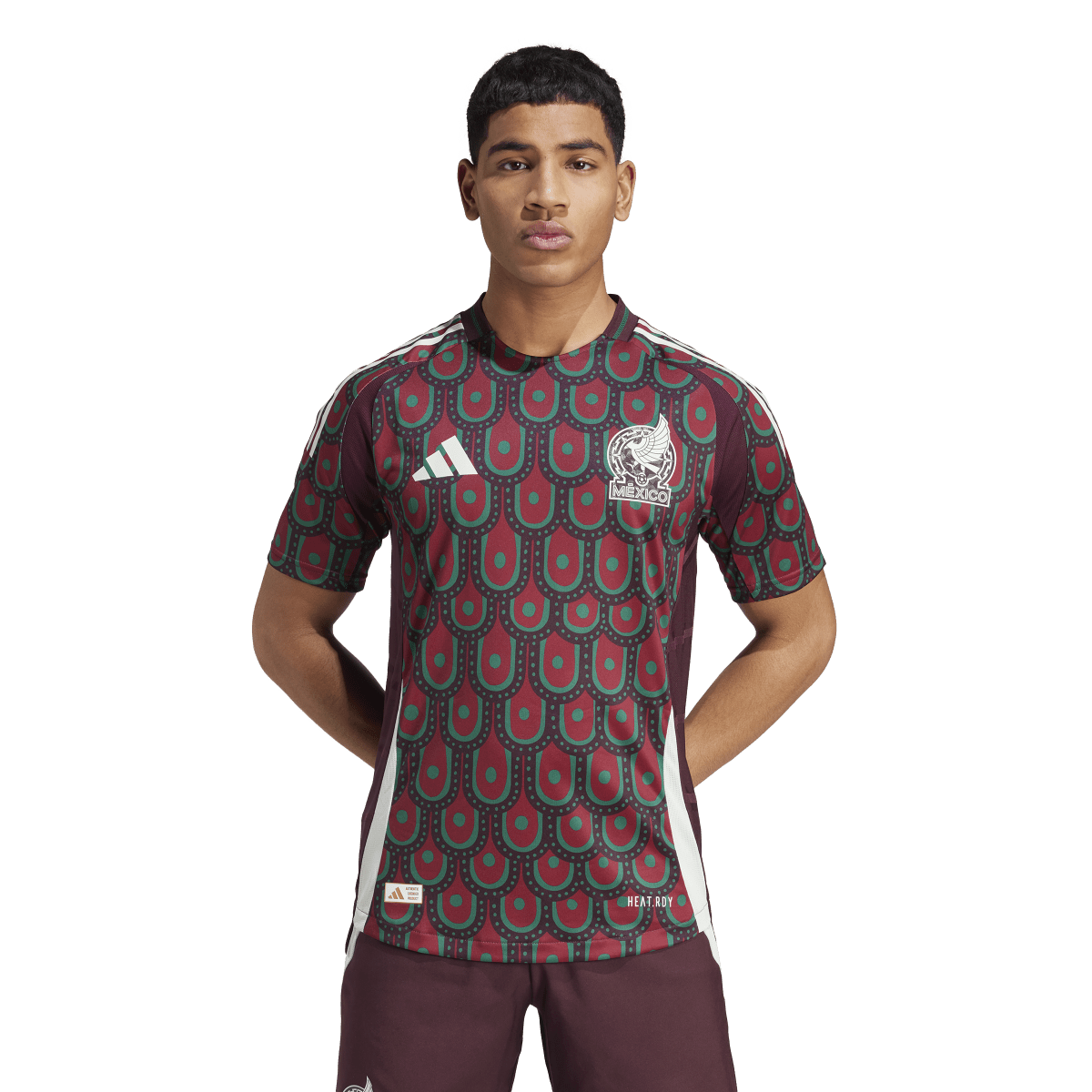 adidas Men's Multicolor Mexico 2024 Home Authentic Jersey