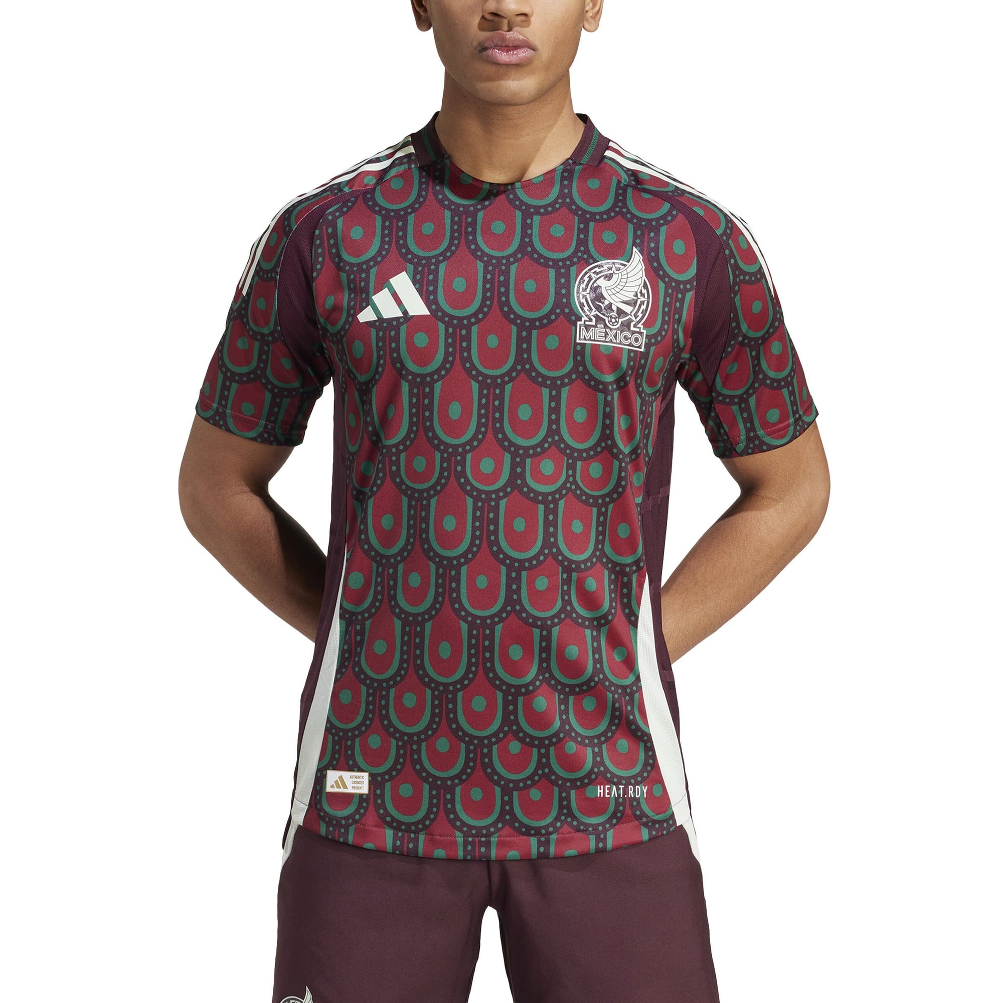 adidas Men's Multicolor Mexico 2024 Home Authentic Jersey | IP6379 Adidas 