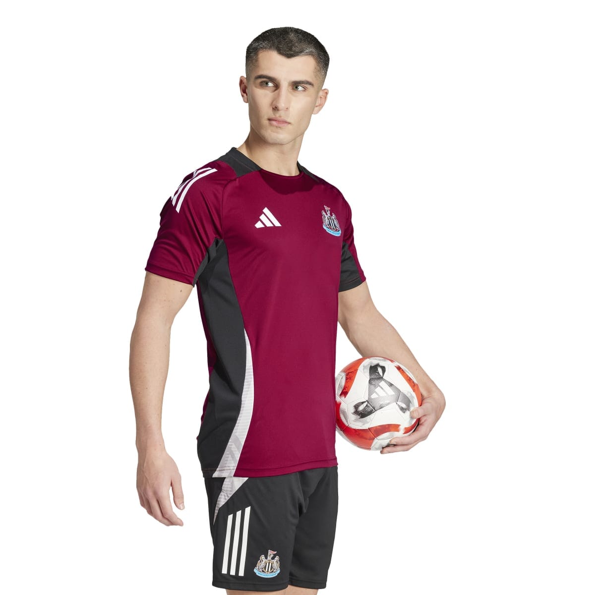 adidas Men&#39;s Newcastle United FC Tiro 24 Training Jersey | IZ3151 Jersey Adidas Adult Small Burgundy 