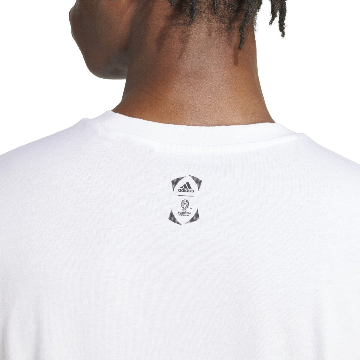 adidas Men's Official Euro 2024 Emblem Tee | IT9290 - Goal Kick Soccer