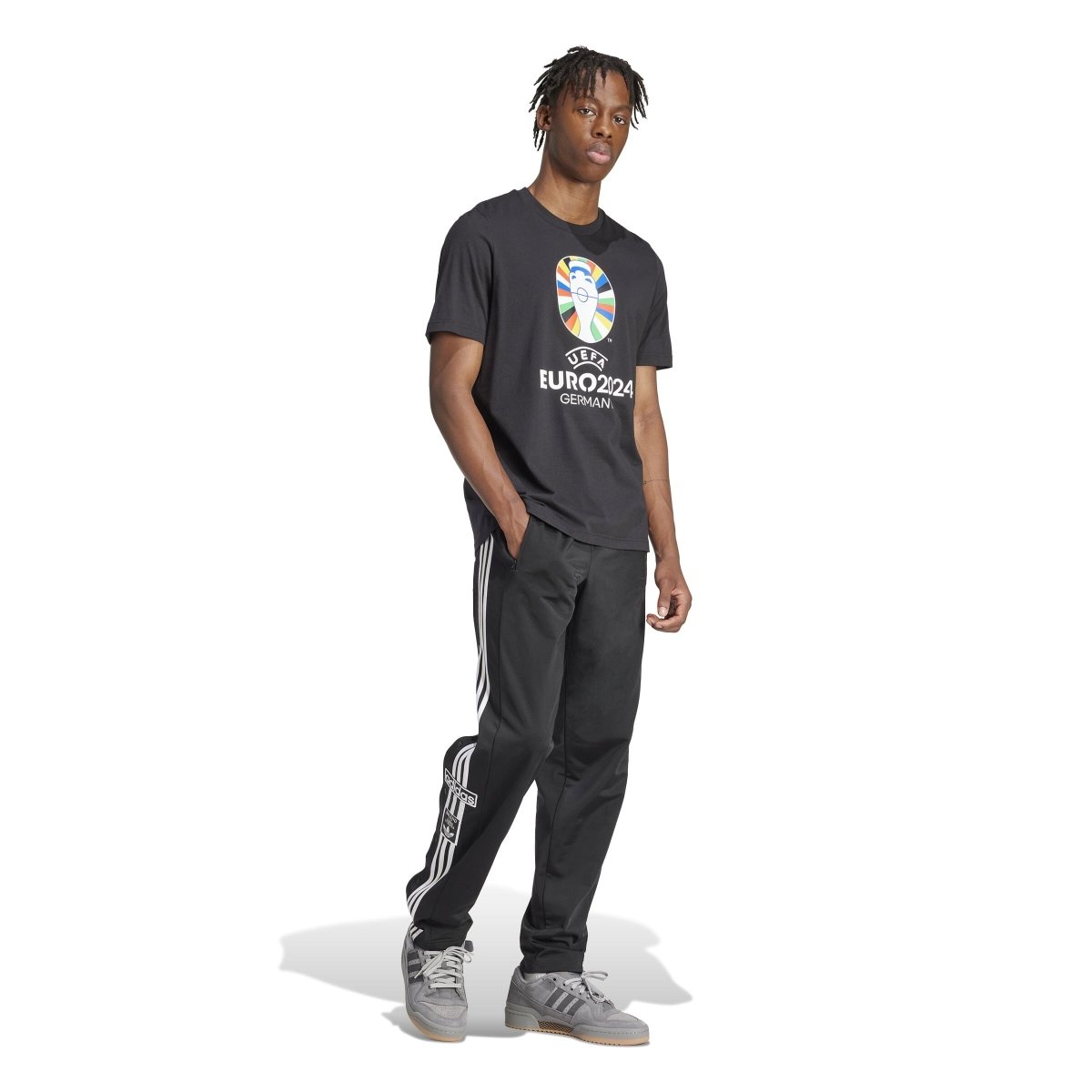 adidas Men's Official Euro 2024 Emblem Tee | IT9291 - Goal Kick Soccer
