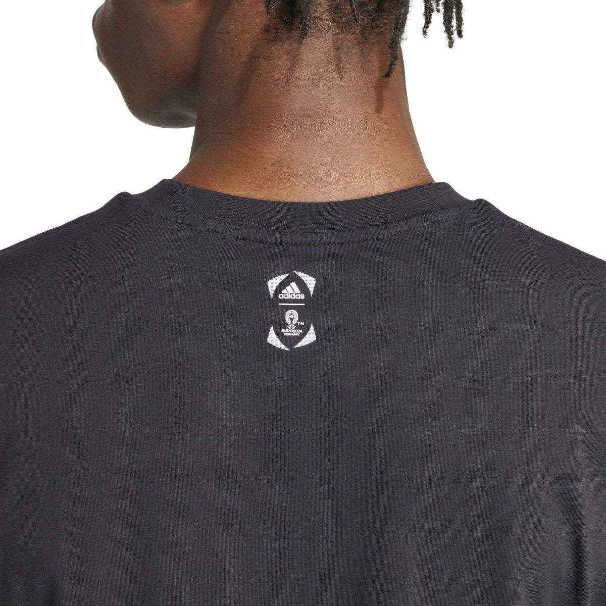 adidas Men's Official Euro 2024 Emblem Tee | IT9291 - Goal Kick Soccer