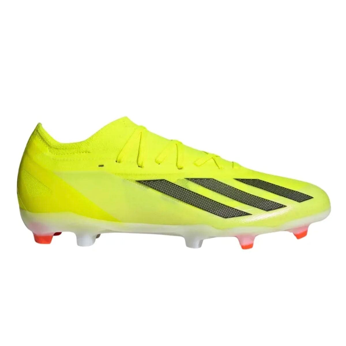 adidas Men's X Crazyfast Pro Firm Ground Cleats | IG0601 Soccer Cleats Adidas 6 TEAM SOLAR YELLOW 2/CORE BLACK/FTWR WHITE 
