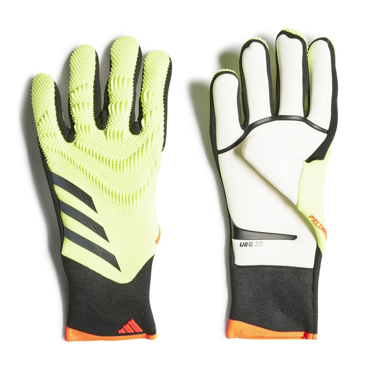 adidas Predator Pro Goalkeeper Gloves | IQ4032 Goalkeeper Gloves Goal Kick Soccer 8 Solar Yellow / Black / Solar Red 