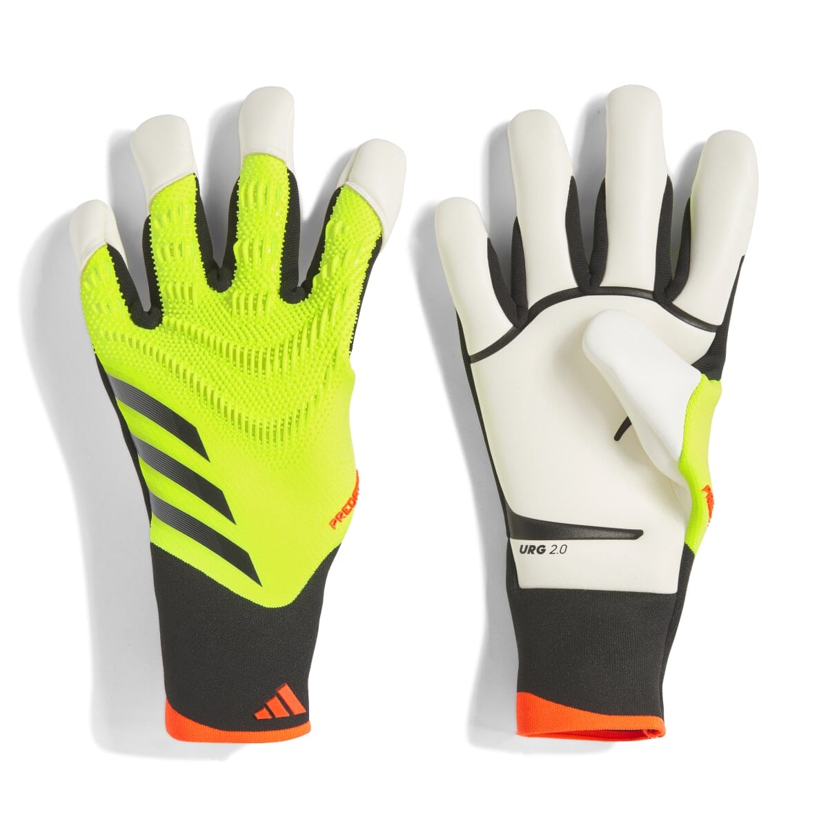 adidas Predator Pro Hybrid Goalkeeper Gloves | IQ4021 Goalkeeper Gloves Adidas 8.5 Solar Yellow / Black / Solar Red 