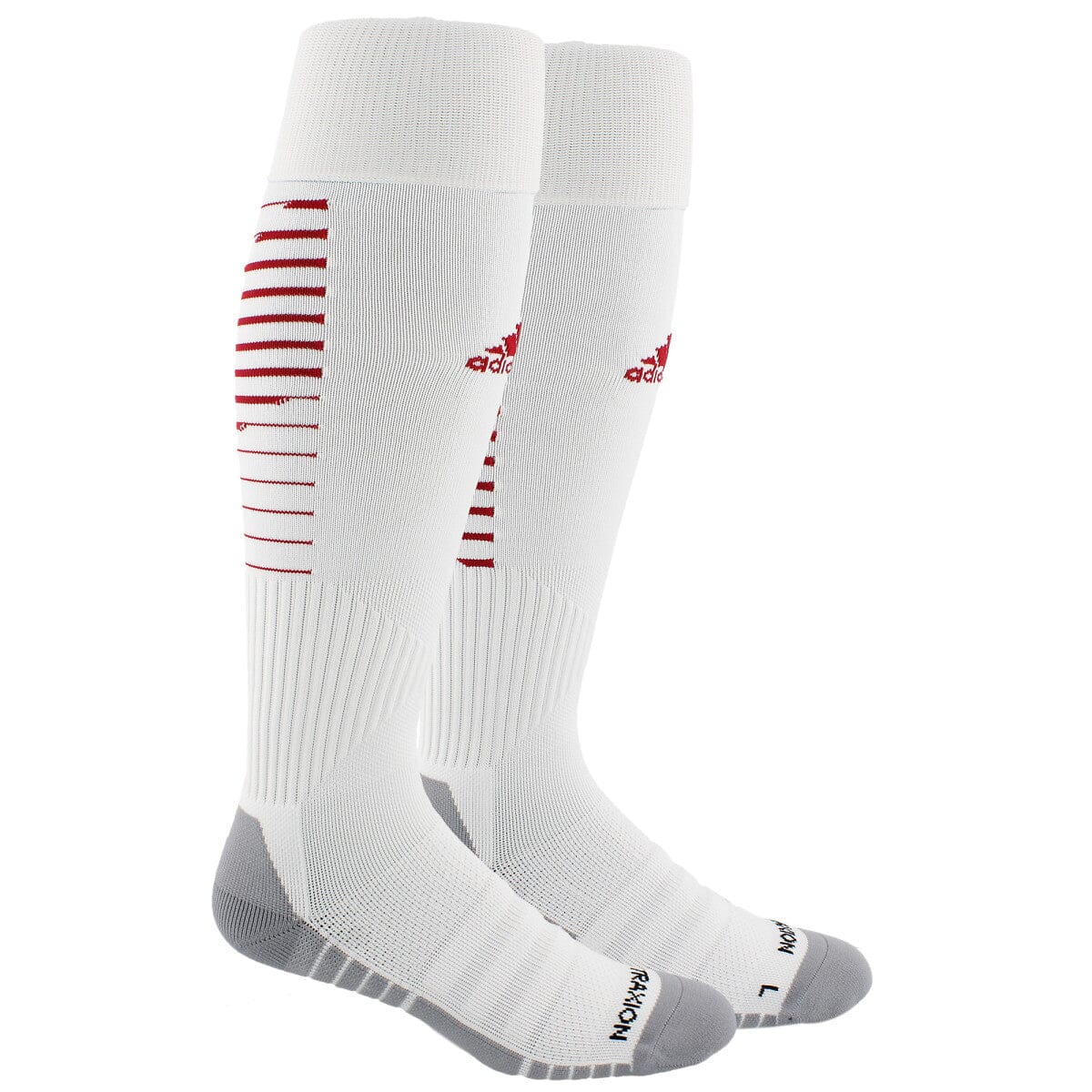 adidas Team Speed II Soccer OTC | 5145744 Socks adidas Small White/Power Red/Light Onix 