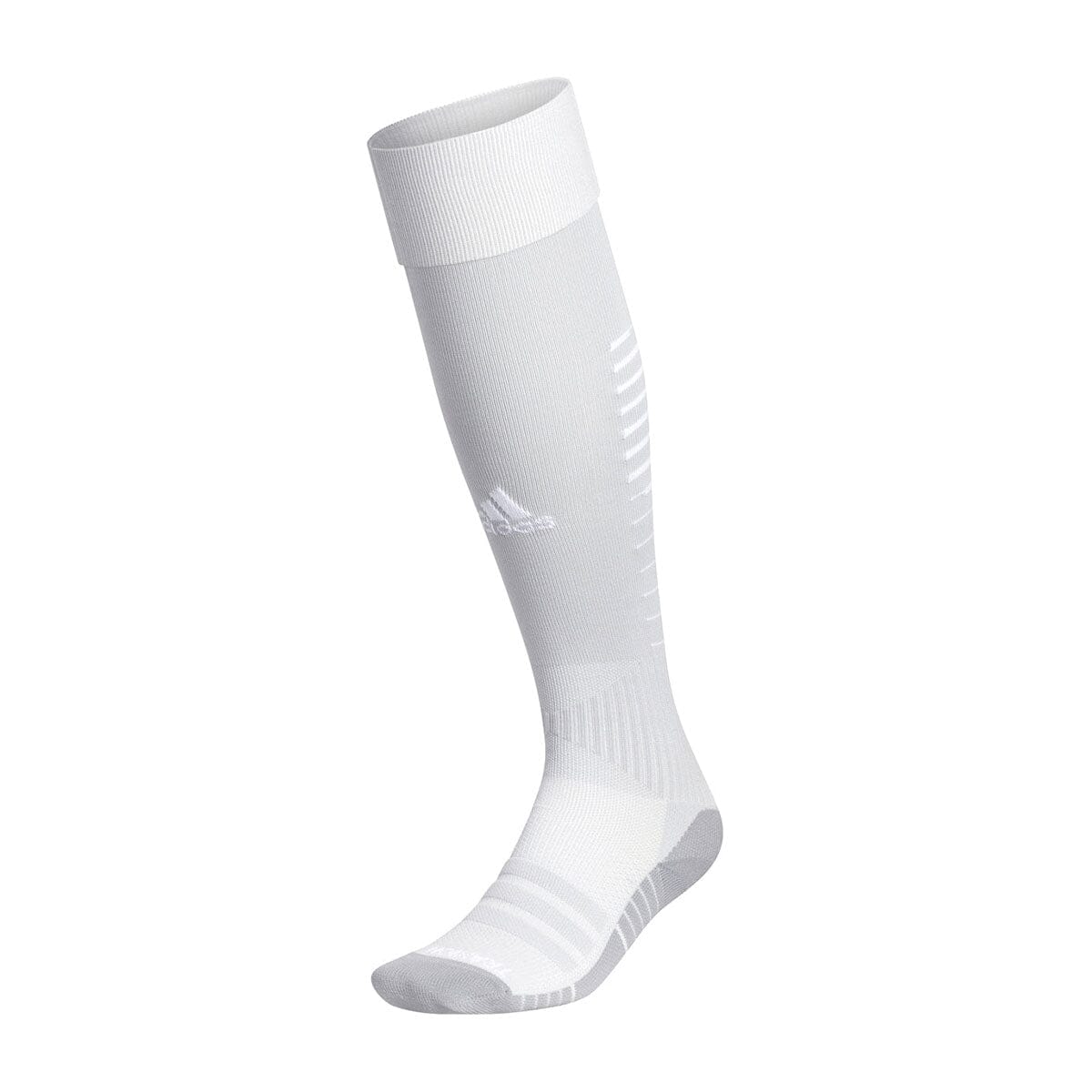 adidas Team Speed II Soccer Sock | 5151517B Socks Adidas Small White/Grey 