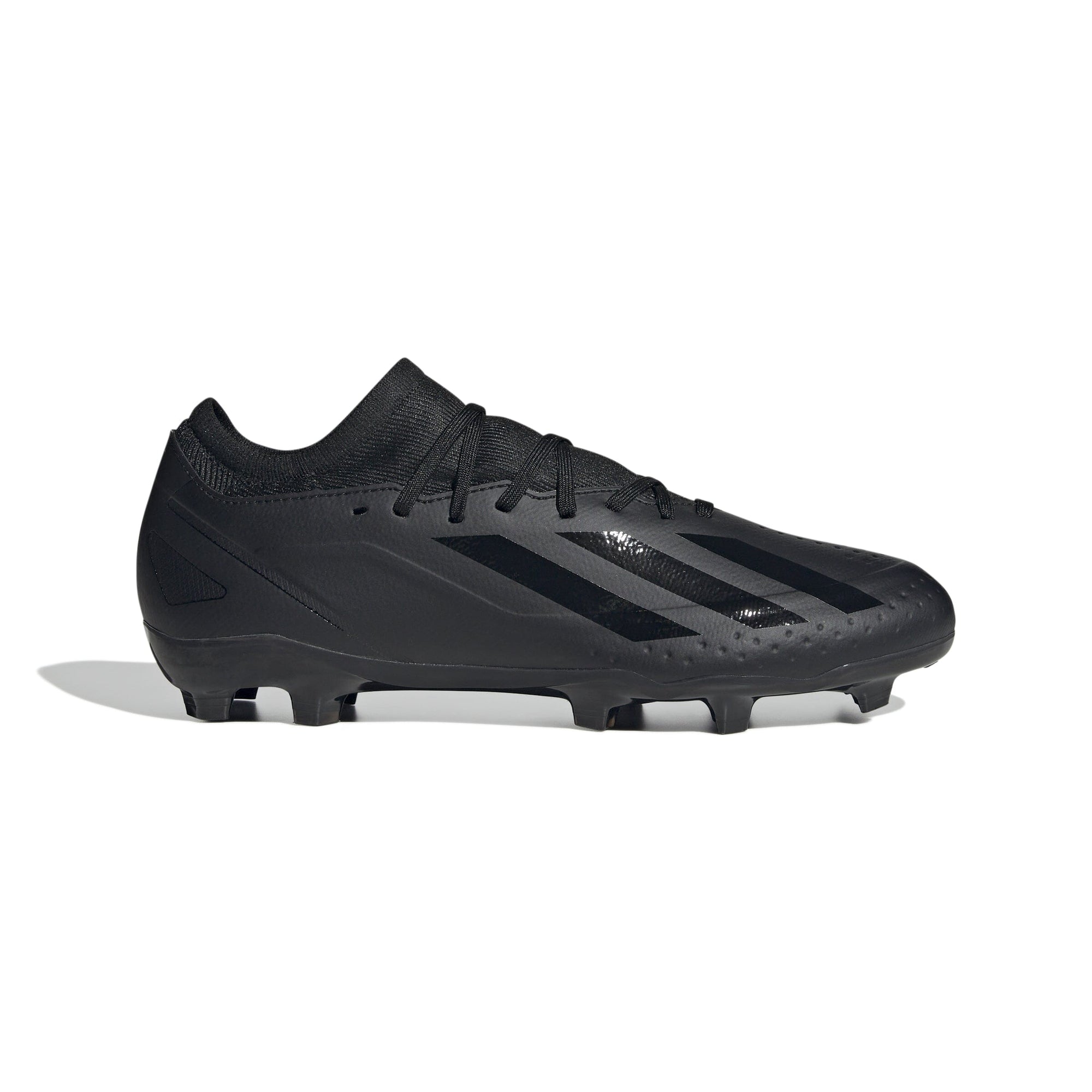 adidas Unisex-Adult X Crazyfast.3 Firm Ground Soccer Shoe | GY7429 Soccer Cleats Adidas 6 Core Black/Core Black/Core Black 