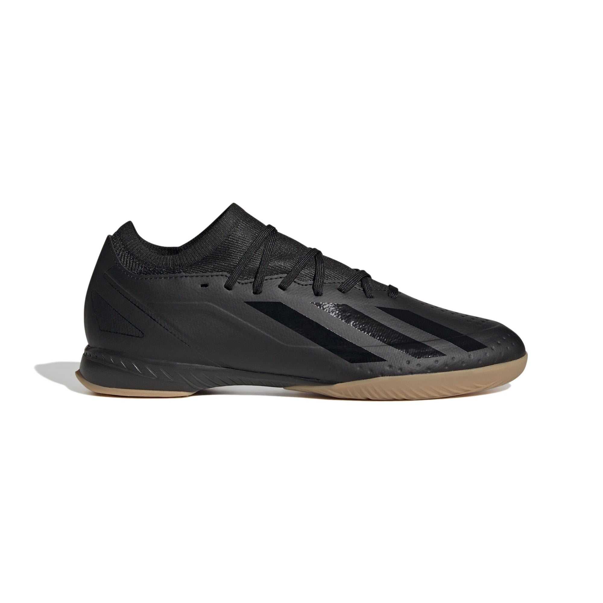 adidas Unisex-Adult X Crazyfast.3 Indoor Soccer Shoes | ID9343 Indoor Shoes Adidas 8 Core Black/Core Black/Core Black 